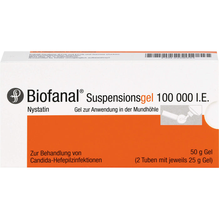 Biofanal Suspensionsgel 100 000 I.E., Gel zur Anwendung in der Mundhöhle, 50 g Gel