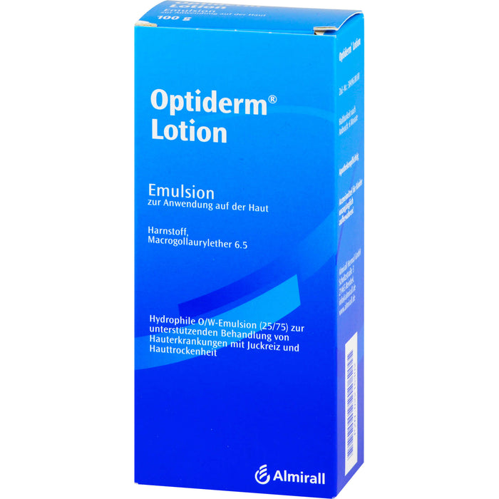 Optiderm Lotion bei Hauterkrankungen mit Juckreiz und Hauttrockenheit, 100 g Solution