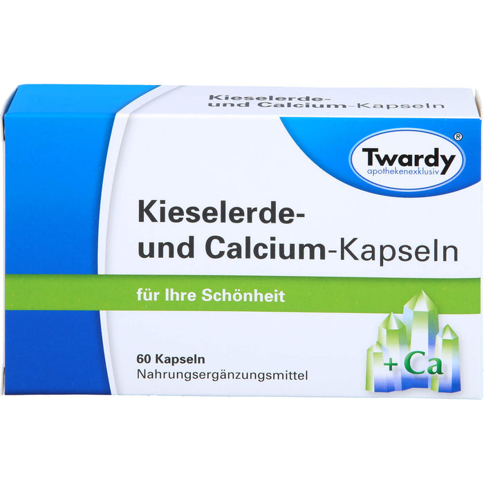 Twardy Kieselerde- und Calcium-Kapseln für Ihre Schönheit, 60 St. Kapseln