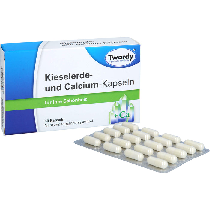 Twardy Kieselerde- und Calcium-Kapseln für Ihre Schönheit, 60 St. Kapseln