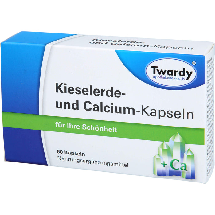 Twardy Kieselerde- und Calcium-Kapseln für Ihre Schönheit, 60 St. Kapseln