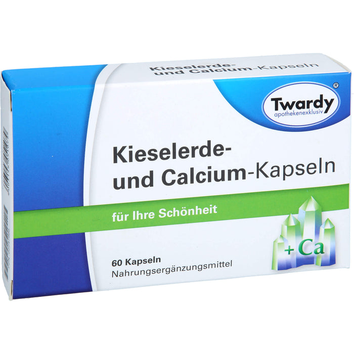 Twardy Kieselerde- und Calcium-Kapseln für Ihre Schönheit, 60 St. Kapseln