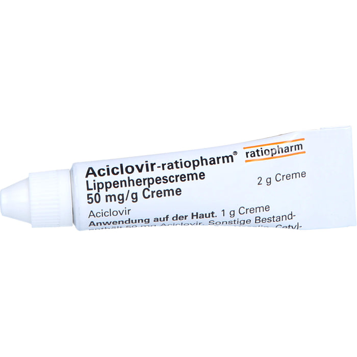 Aciclovir-ratiopharm Lippenherpescreme, 2 g Cream