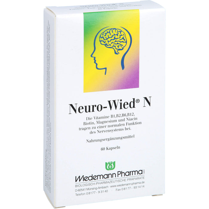 Neuro-Wied N Kapseln für eine normale Funktion des Nervensystems, 60 pc Capsules