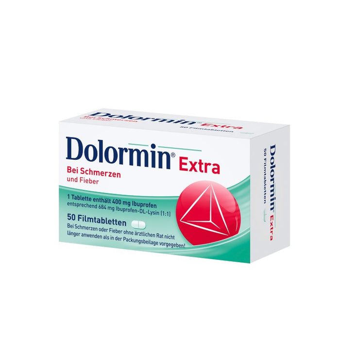 Dolormin extra Filmtabletten bei Schmerzen und Fieber , 50 pc Tablettes