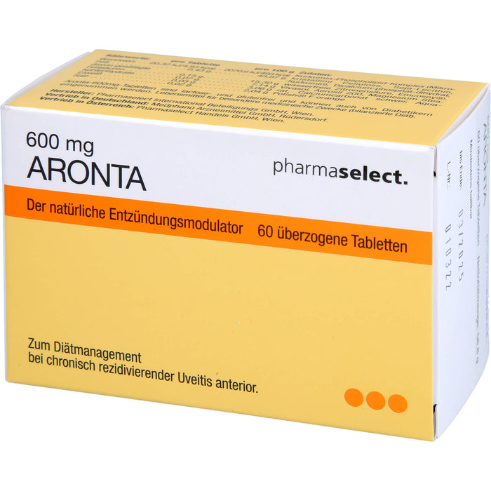 pharmaselect Aronta 600 mg Tabletten Der Entzündungsmodulator, 60 St. Tabletten