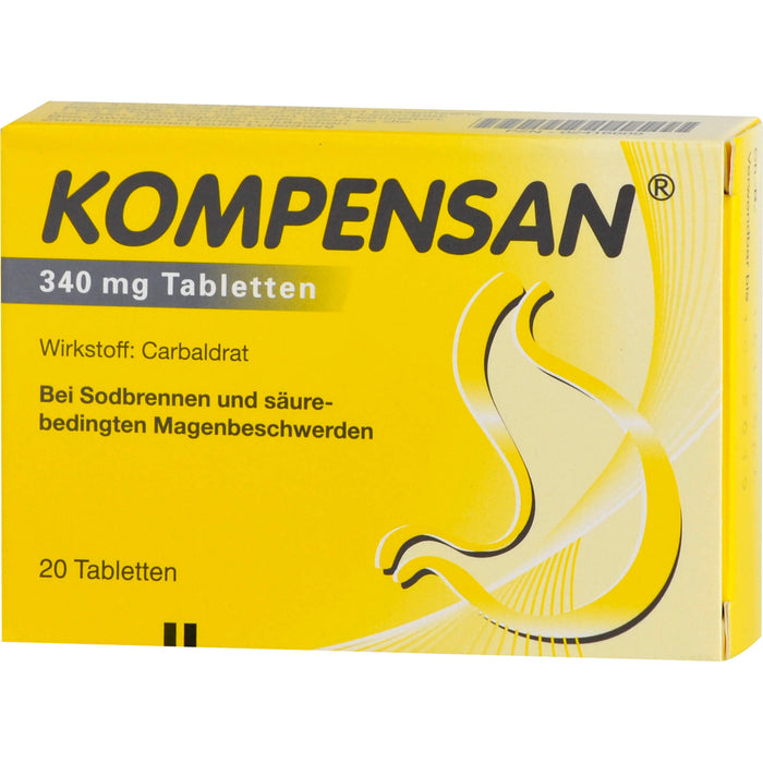 Kompensan, 340 mg Tabletten, 20 pc Tablettes