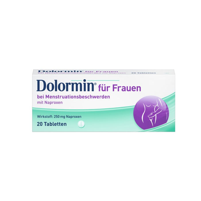 Dolormin für Frauen Tabletten bei Menstruationsbeschwerden, 20 pcs. Tablets