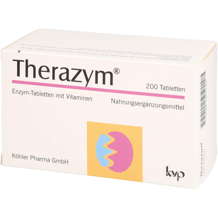 Therazym Tabletten mit Enzymen  und Vitaminen, 200 pc Tablettes