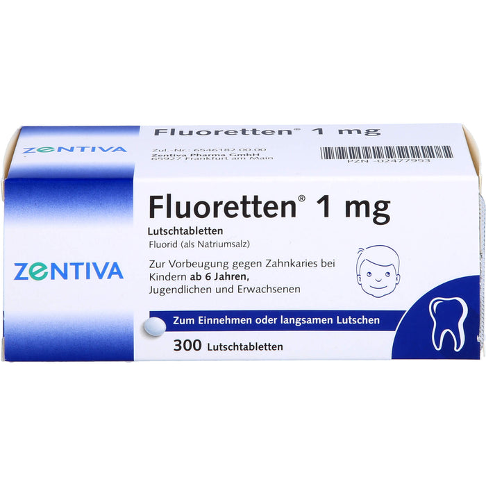 Fluoretten 1mg, 300 St. Tabletten