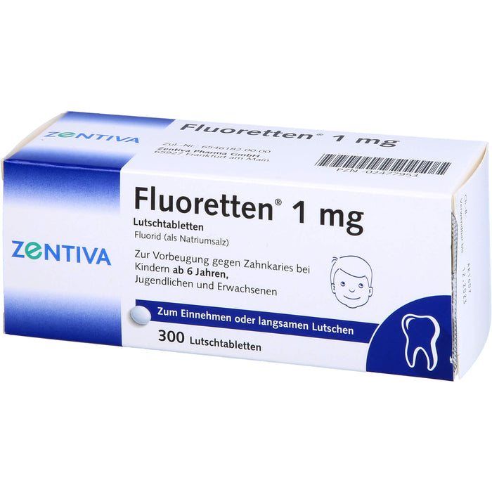 Fluoretten 1mg, 300 St. Tabletten