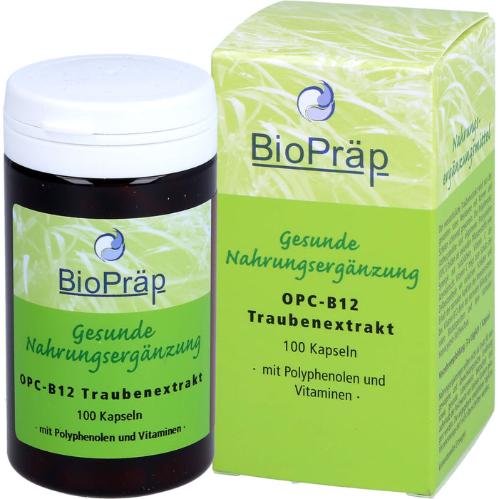 BioPräp OPC-B12 Traubenextrakt Kapseln, 100 pc Capsules