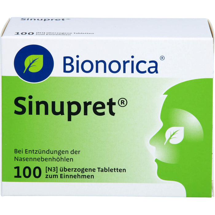 Sinupret überzogene Tabletten bei Entzündungen der Nasennebenhöhlen, 100 pc Tablettes