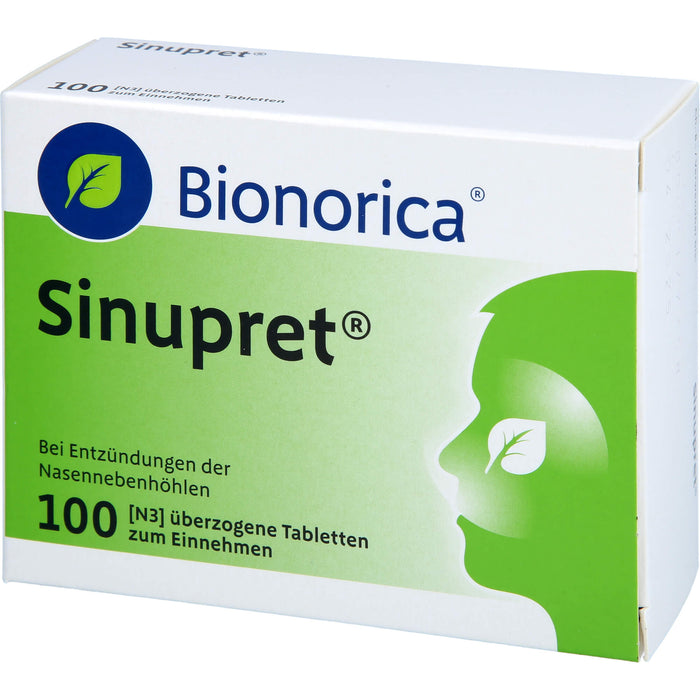 Sinupret überzogene Tabletten bei Entzündungen der Nasennebenhöhlen, 100 St. Tabletten