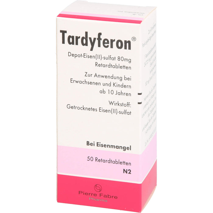 Tardyferon Depot-Eisen(II)-Sulfat 80 mg Retardtabletten, 50 pcs. Capsules