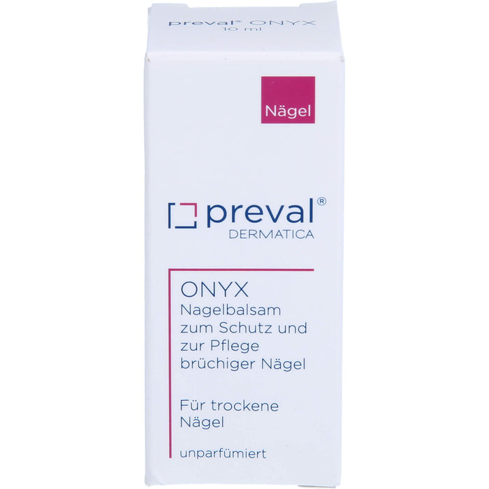 preval Onyx Nagelbalsam zum Schutz und zur Pflege brüchiger Nägel, 10 ml Solution