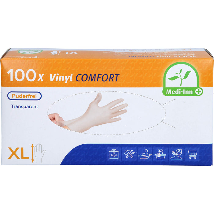 Einmal Handschuhe Vinyl puderfrei XL, 100 St HAS