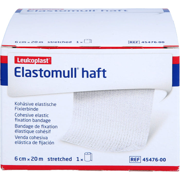 Elastomull haft 6 cm x 20 m kohäsive, elastische Fixierbinde, 1 pcs. Bandage