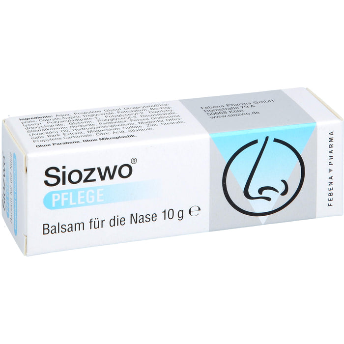 Siozwo Pflegebalsam für die Nase, 10 g Crème