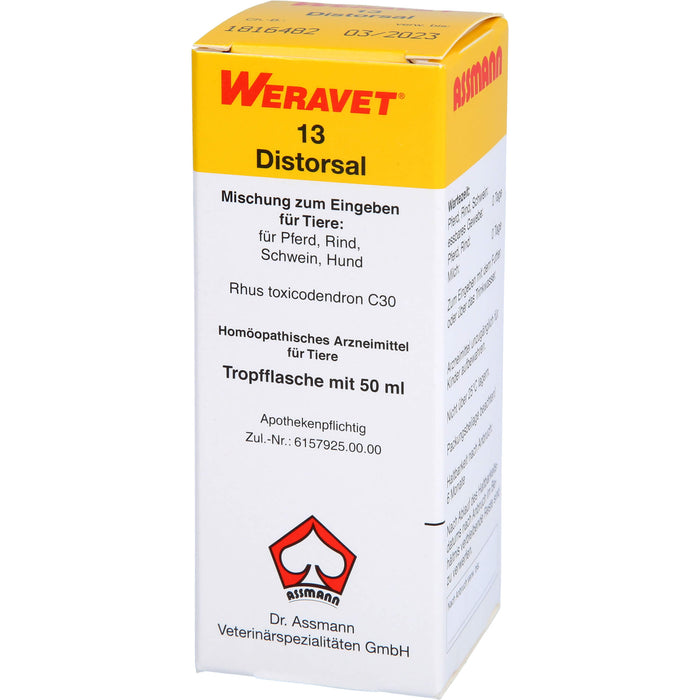 WERAVET 13 Distorsal Mischung, 50 ml Lösung