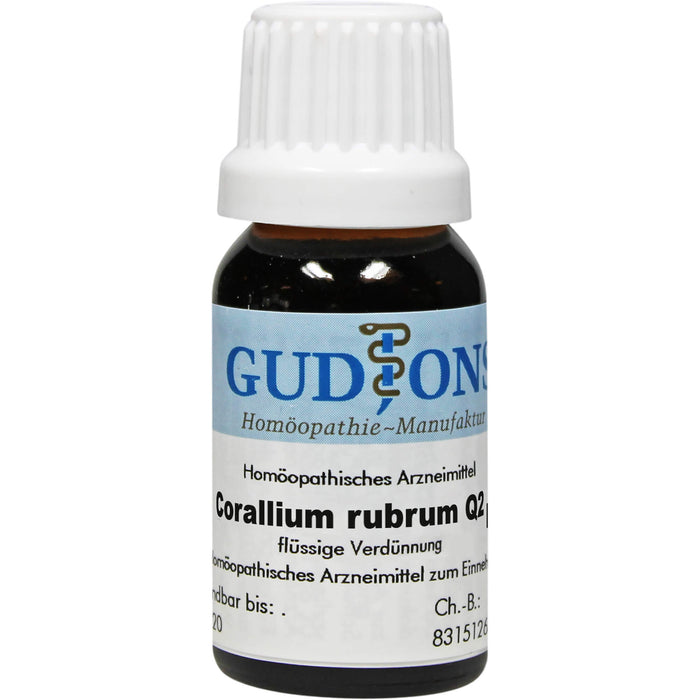 GUDJONS Corallium rubrum Q2 flüssige Verdünnung, 15 ml Lösung