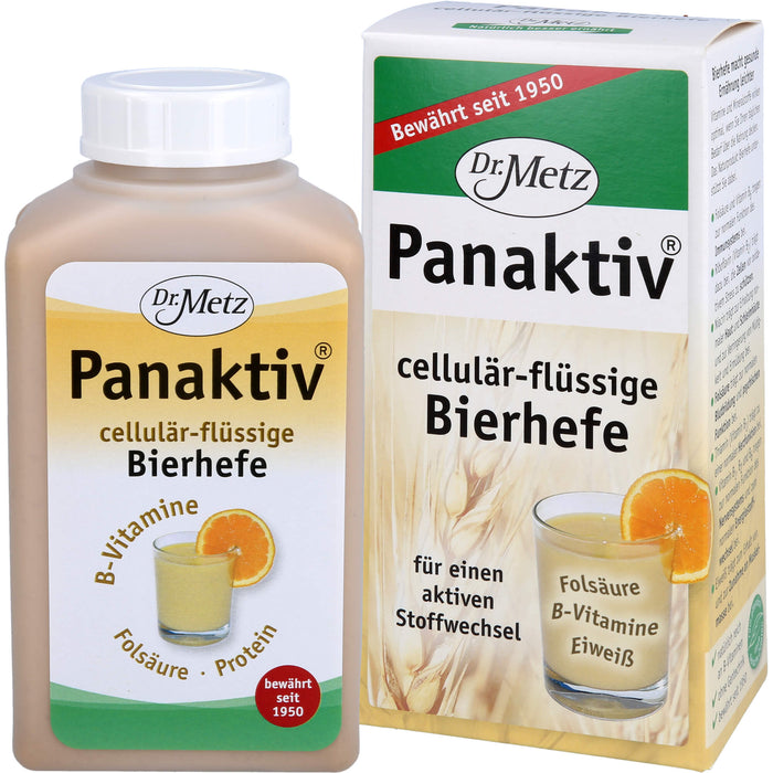 Panaktiv cellulär-flüssige Bierhefe für aktiven Stoffwechsel, 500 ml Lösung