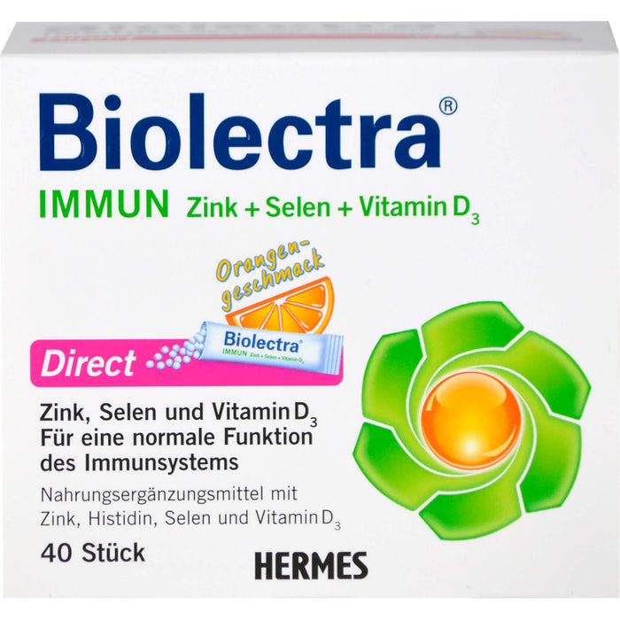 Biolectra Immun Zink + Selen + Vitamin D3 direct Micro-Pellets, 40 St. Beutel