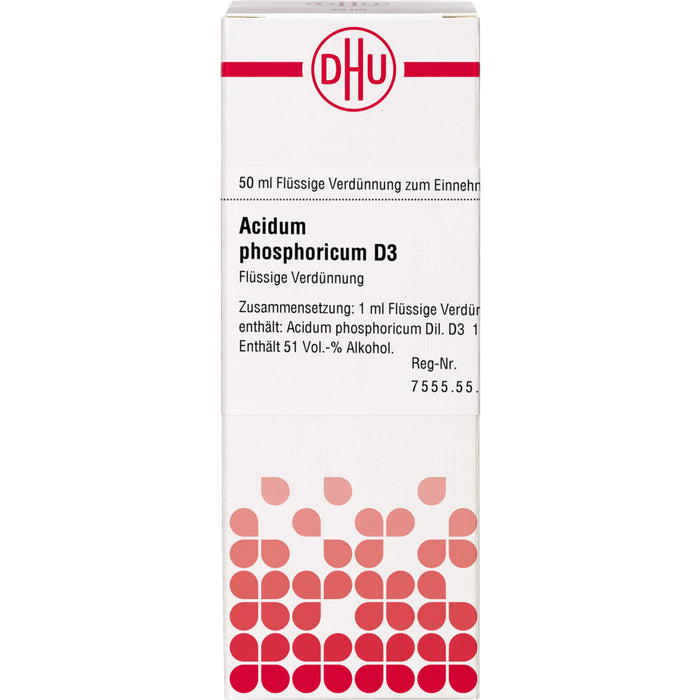 DHU Acidum phosphoricum D3 Dilution, 50 ml Lösung