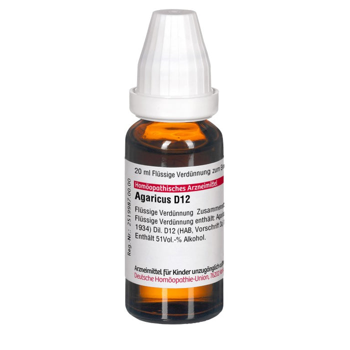 DHU Agaricus D12 Dilution, 20 ml Lösung