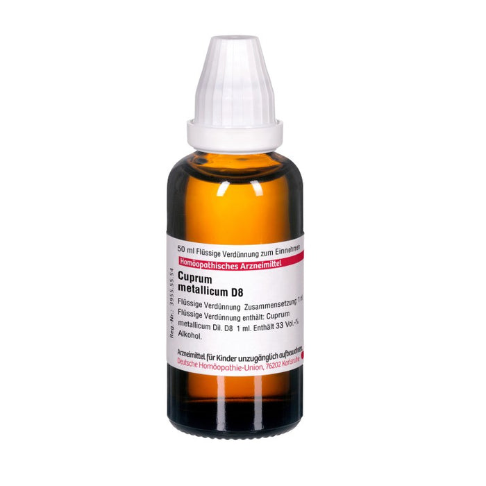 Cuprum metallicum D8 DHU Dilution, 50 ml Lösung