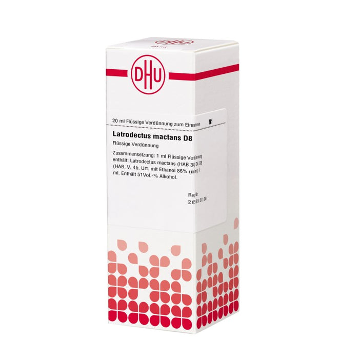 Latrodectus mactans D8 DHU Dilution, 20 ml Lösung