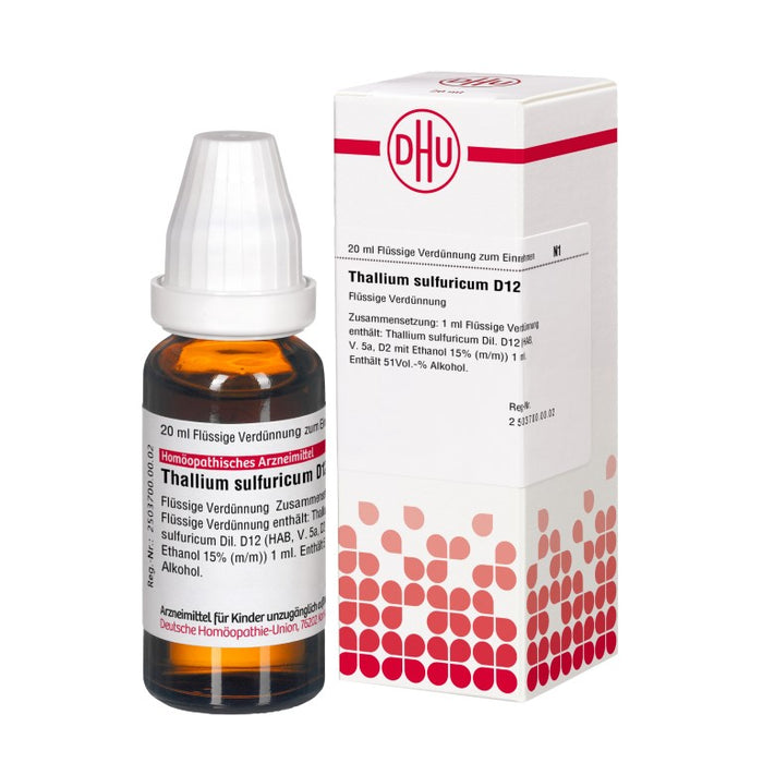 Thallium sulfuricum D12 DHU Dilution, 20 ml Lösung