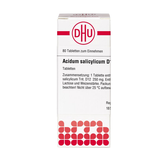 DHU Acidum salicylicum D12 Tabletten, 80 pc Tablettes