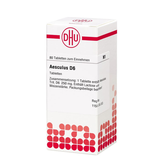 DHU Aesculus D6 Tabletten, 80 pc Tablettes