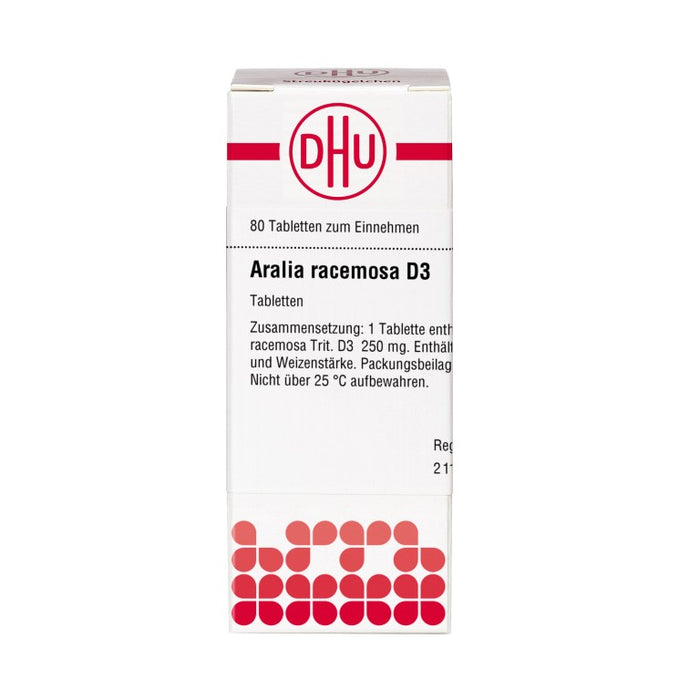 DHU Aralia racemosa D3 Tabletten, 80 St. Tabletten