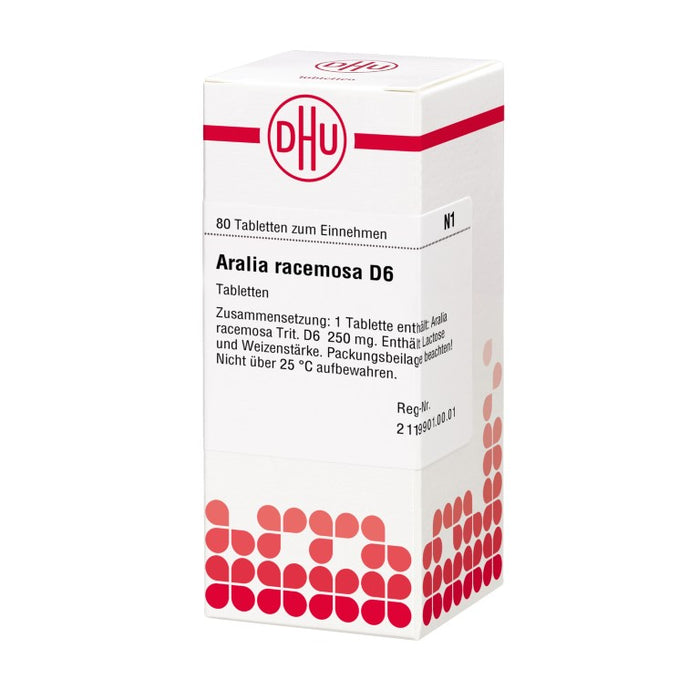 DHU Aralia racemosa D6 Tabletten, 80 pcs. Tablets