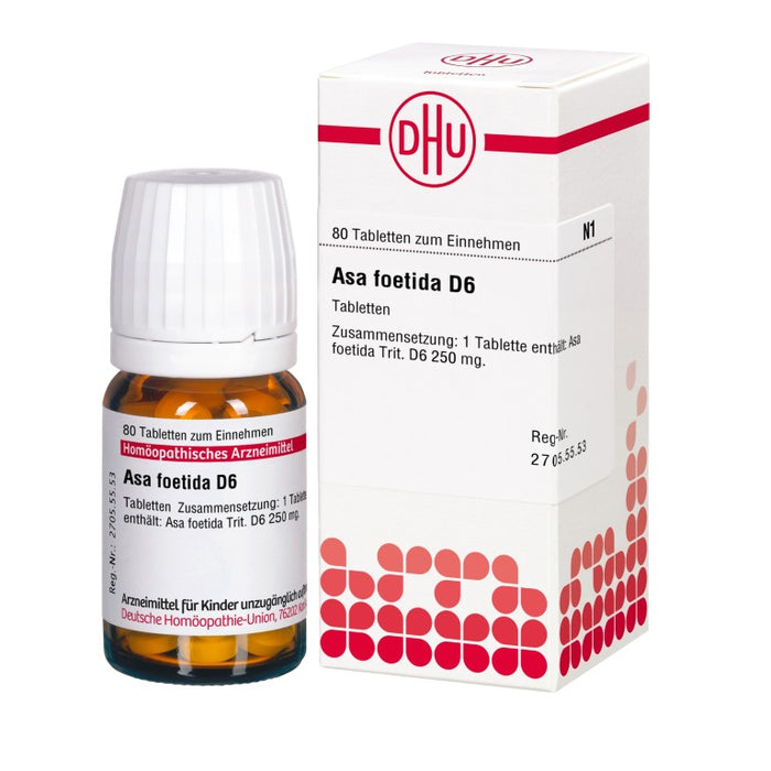 DHU Asa foetida D6 Tabletten, 80 St. Tabletten