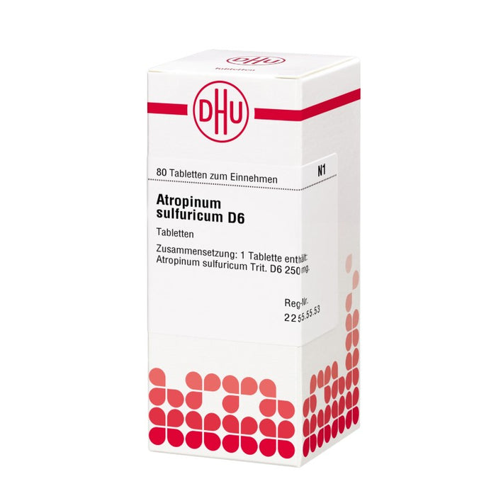 DHU Atropinum sulfuricum D6 Tabletten, 80 pc Tablettes