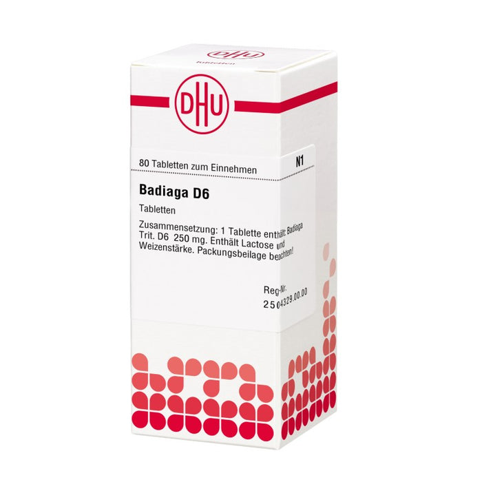 DHU Badiaga D6 Tabletten, 80 St. Tabletten