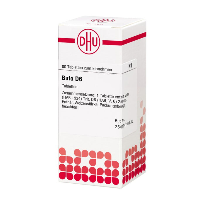 Bufo D6 DHU Tabletten, 80 St. Tabletten