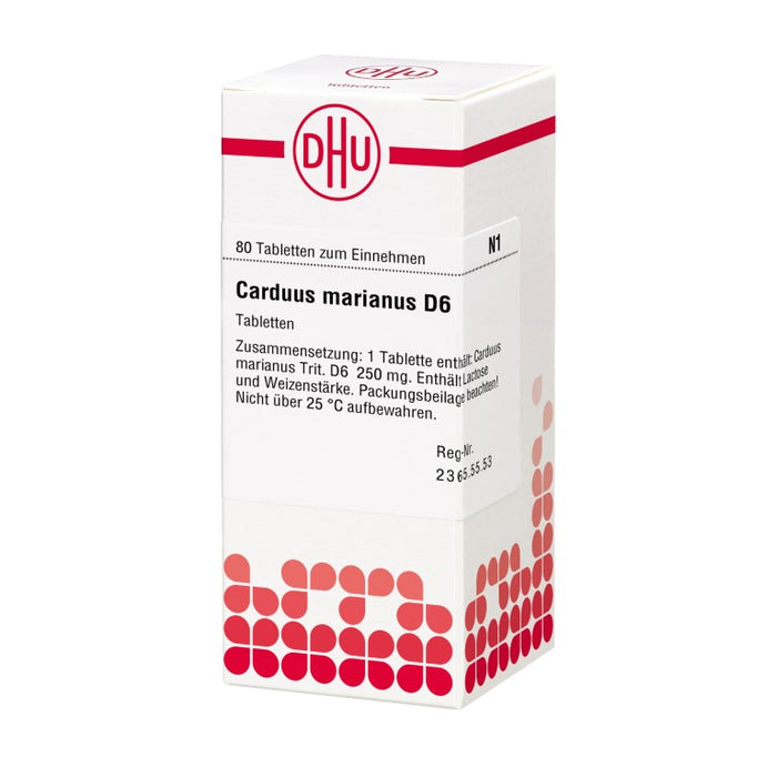 DHU Carduus marianus D6 Tabletten, 80 pc Tablettes