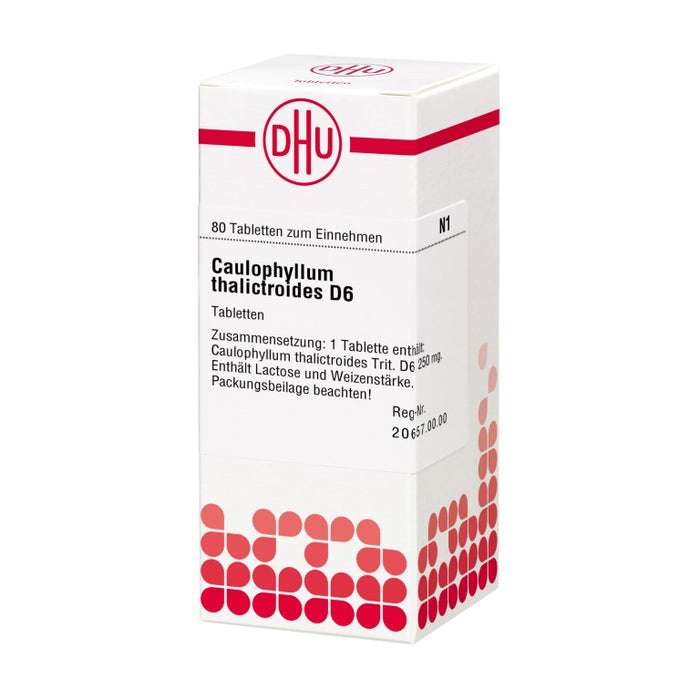 DHU Caulophyllum thalictroides D6 Tabletten, 80 St. Tabletten