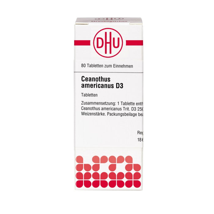 DHU Ceanothus americanus D3 Tabletten, 80 St. Tabletten