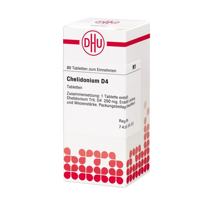 DHU Chelidonium D4 Tabletten, 80 pcs. Tablets