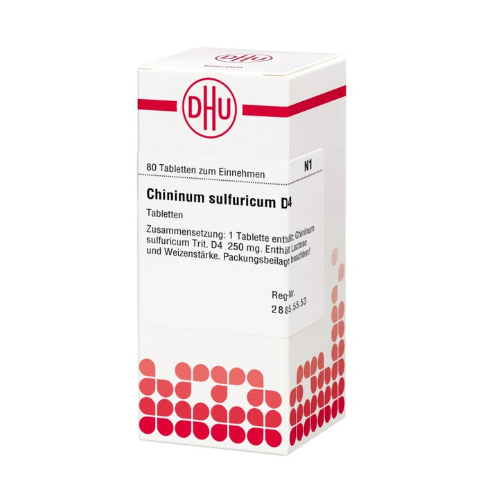 DHU Chininum sulfuricum D4 Tabletten, 80 pc Tablettes