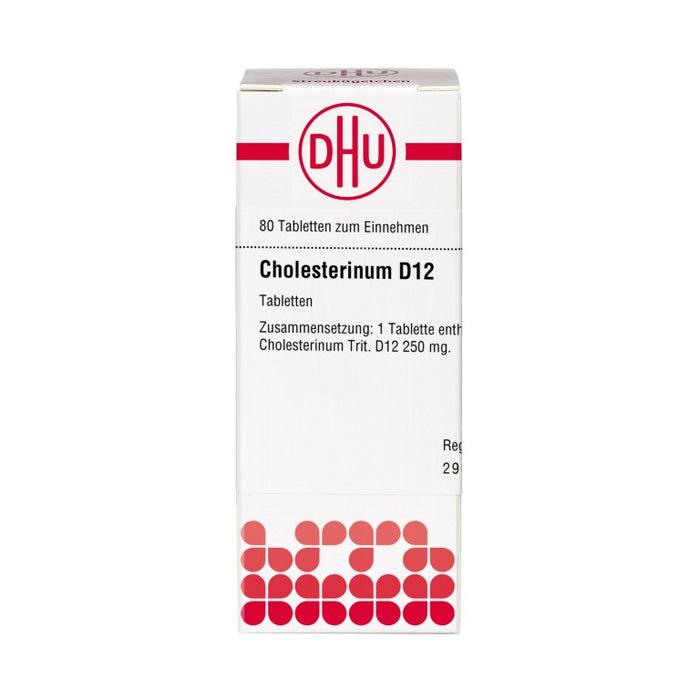 DHU Cholesterinum D12 Tabletten, 80 pc Tablettes