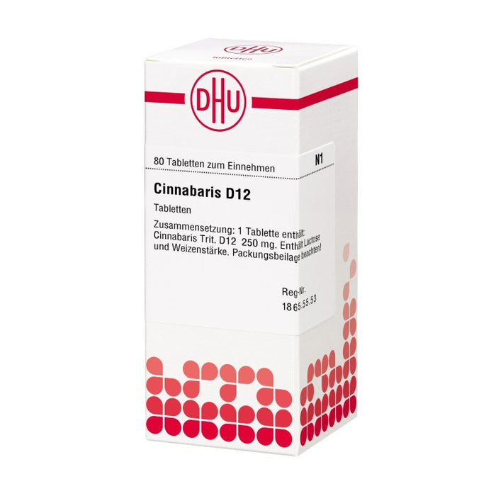 DHU Cinnabaris D 12 Tabletten, 80 pc Tablettes