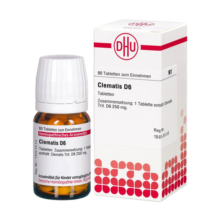 DHU Clematis D6 Tabletten, 80 pc Tablettes