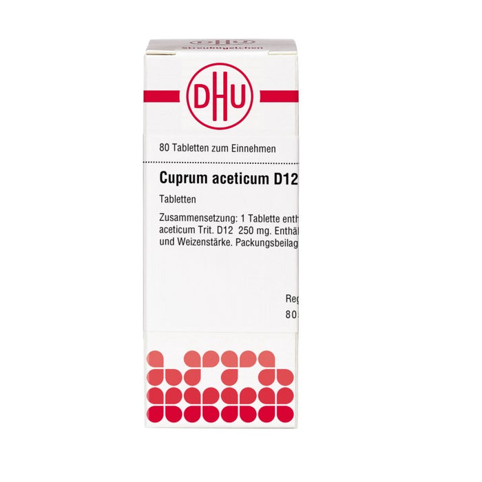 DHU Cuprum aceticum D12 Tabletten, 80 pc Tablettes