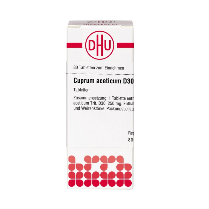 DHU Cuprum aceticum D30 Tabletten, 80 St. Tabletten